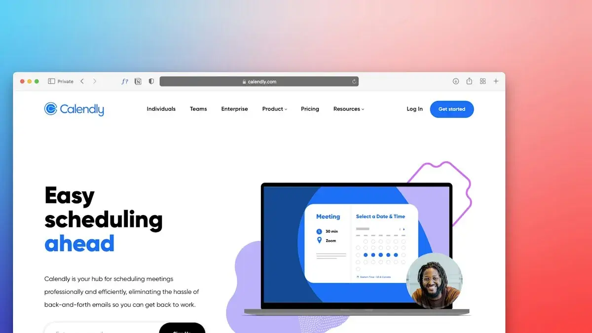 Layar komputer menampilkan halaman web